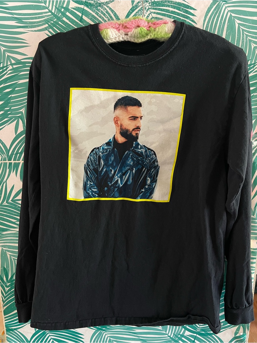 Maluma 11:11 2019 World tour black Long-Sleeve Graphic Shirt Sz M